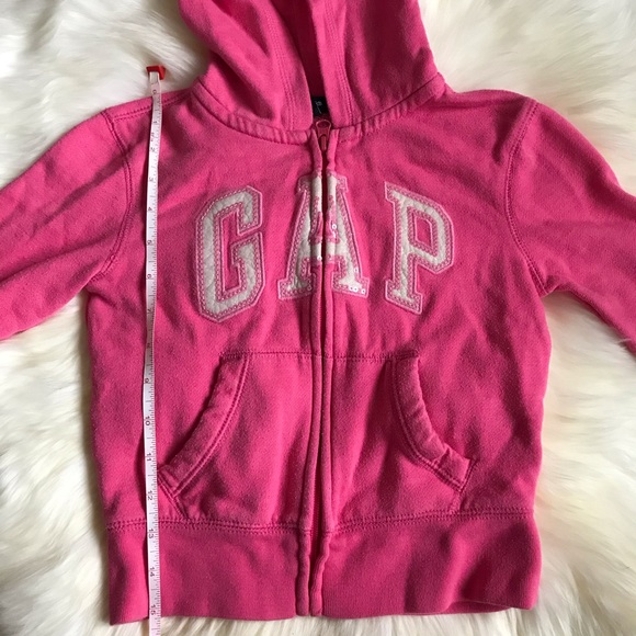 GAP Girl Pink Hoodie Sweater- XS. Good condition - Picture 7 of 8